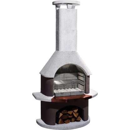 Buschbeck San Remo kerti grillezőkemence fehér-barna