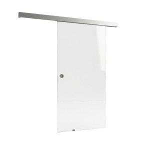 Doorlegro tolóajtó szett EasySlide 65 szatén 4-csíkos fekete 205 cm x 90 cm