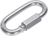 Csavaros karabinerhorog rozsdamentes acél átmérő 4 mm Csavaros karabinerhorog rozsdamentes acél átmérő 4 mm