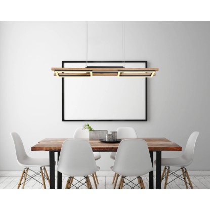 Globo Illa LED-es függőlámpa 1 izzós fekete matt 1000 mm x 135 mm x 1200 mm