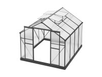 Floraworld Grow Big melegház 4 tetőablak és alapkeret 244 x 294 x 227 cm Floraworld Grow Big melegház 4 tetőablak és alapkeret 244 x 294 x 227 cm