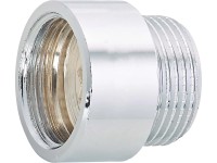 OBI csaphosszabbító 24,1 mm (Rp 3/4) x 26,4 mm (R 3/4) krómozott sárgaréz 15 mm OBI csaphosszabbító 24,1 mm (Rp 3/4) x 26,4 mm (R 3/4) krómozott sárgaréz 15 mm