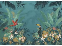 Komar vlies fotótapéta Enchanted Jungle 350 cm x 250 cm
