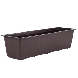 Barna Ebertsankey Super virágláda, 100 cm, robusztus műanyagból kültéri használatra.