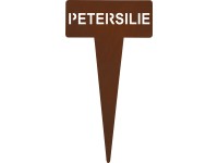 Leszúrható fűszernövény jelölőtábla petrezselyem 15 cm rozsdabarna