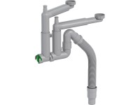 Prevex Smartloc konyhai lefolyó 2 medencés 40 mm átmérő / 50 mm szürke Prevex Smartloc konyhai lefolyó 2 medencés 40 mm átmérő / 50 mm szürke