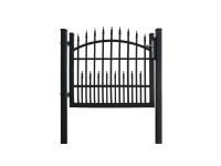 Egyszárnyú dekor-kapu Avignon bebetonozható 120 cm x 110 cm antracit