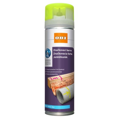 OBI lakkspray jelölőfesték neon sárga 500 ml
