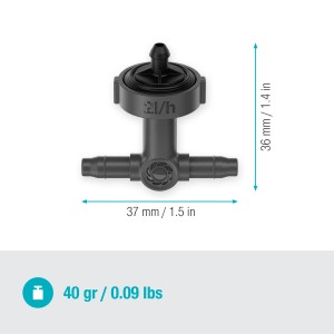 Gardena nyomásszabályozott sorcsepegtető, 10 darab, Micro-Drip rendszerekhez növények öntözéséhez.