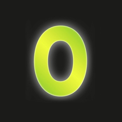 Conacord O felragasztható betű fényvisszaverő 8 cm sárga