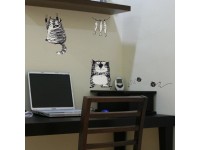 Falimatrica cicák tusrajz 2 x 15 cm x 30 cm