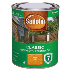 Sadolin Classic selyemfényű vékonylazúr festék időjárásálló fához.