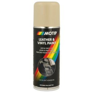 Bézs bőr- és vinylfesték spray, Motip.