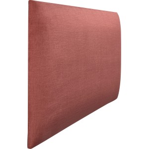 Téglalap alakú fali párna, 60x30 cm, Terrakotta színű, faldekorációhoz és párnázáshoz.