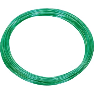 Zöld alumínium huzal, 1,6 mm x 12 m, ideális barkácsoláshoz és virágkötészethez.