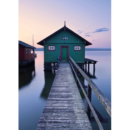 Vlies fotótapéta Das grüne Bootshaus 200 cm x 280 cm