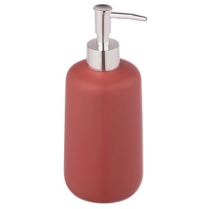 Piros Allstar Olinda kerámia szappanadagoló ezüst pumpafejjel, 500 ml.
