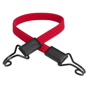 Piros Master Lock Smooth gumikötél (60cm) kampókkal, hevederekhez.