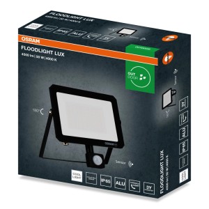 Osram FL LUX mozgásérzékelős LED reflektor 50W semleges fehér IP65 fekete