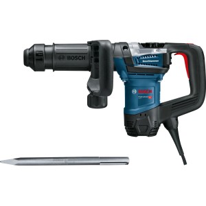 Bosch Professional GSH 5 bontókalapács vésővel, kék SDS-Max fúrókalapács.