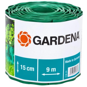 Gardena gyepszegély, 15 cm magas, 9 m tekercs, zöld szegély a kertbe.
