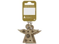 Felakasztható angyal 2 db-os csomag fából 6,5 cm Felakasztható angyal 2 db-os csomag fából 6,5 cm