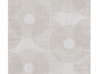 AS-Creation fátyoltapéta Attractive körök enyhén strukturált bézs FSC