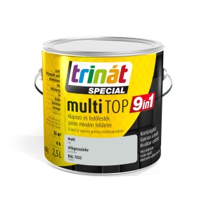 Trinát Multi Top 9in1 színes lakk, világosszürke, 2,5 literes doboz.