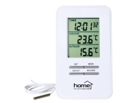 Home Vezetékes külső-belső hőmérő órával HC 12