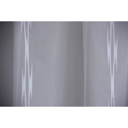 Fényáteresztő shearly függöny 12145/01 fehér csíkos 300 cm magas méteráru
