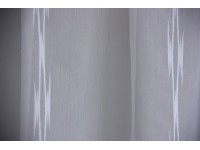 Fényáteresztő shearly függöny 12145/01 fehér csíkos 300 cm magas méteráru