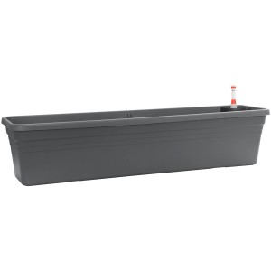 Antracit Florus Mediterrán virágláda 80 cm öntözőrendszerrel.