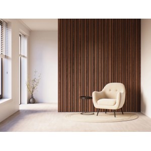 Decowall akusztik Blend falpanel dió 260x30x1,7 cm (2 db) 1,56 m2