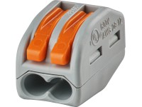 Wago vezetékösszekötő kapocs 2-pólusú szürke-narancs 50 darab Wago vezetékösszekötő kapocs 2-pólusú szürke-narancs 50 darab