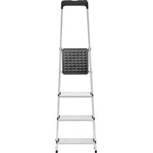 4 fokos alumínium háztartási létra, 275 cm munkamagasság, max. 150 kg terhelhetőség.