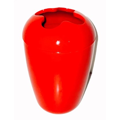 Fogkefetartó fedővel piros