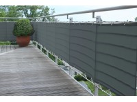 Peddy Shield erkélyburkolat kábelkötözővel 75 cm x 500 cm antracit