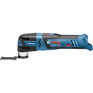 Bosch Professional GOP 12 V-28 Solo akkus multifunkciós vágó, kék/fekete, Starlock rögzítéssel.