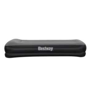 Bestway Tritech egyszemélyes légmatrac, szürke, USB pumpával. Ideális kempingezéshez és szabadtéri használatra.