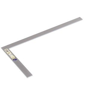 LUX Kőműves derékszög 500 mm Classic horganyzott acélból, jelöléshez és beállításhoz.