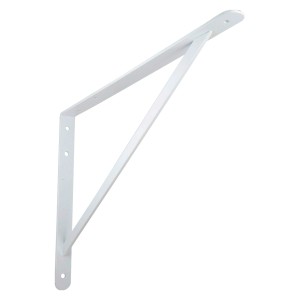Fehér OBI Samson nehéz teherbírású konzol, 330x500 mm, nagy teherbírású polcokhoz.