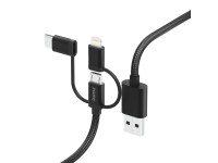 Hama fic e3 adatkábel 3in1 micro usb / type-c / lightning 1,5 m Hama fic e3 adatkábel 3in1 micro usb / type-c / lightning 1,5 m