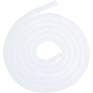 Fehér tömlő (600 cm) Bestway AquaPristine medencetisztítóhoz, feltekerve.