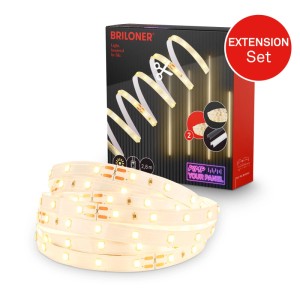 Briloner LED szalag kiegészítő készlet panelekhez, 2,6 m, meleg fehér fény.