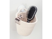 Wenko Soria tárolókosár fehér pamut fehér 12,5 cm x 12 cm x 14,5 cm Wenko Soria tárolókosár fehér pamut fehér 12,5 cm x 12 cm x 14,5 cm