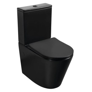 Monoblokkos WC szett fekete Sapho Paco PC1012WRB