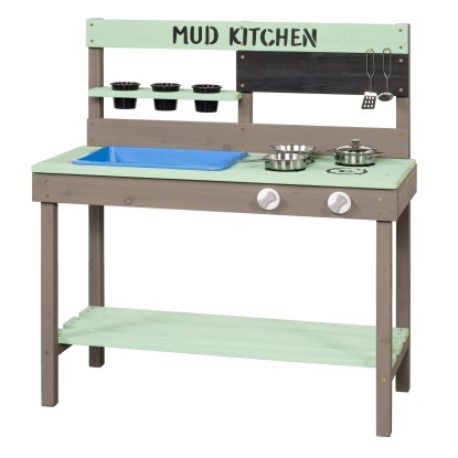 Swing King Mud Kitchen játékkonyha 88 cm x 77 cm x 34 cm szürke-zöld FSC®