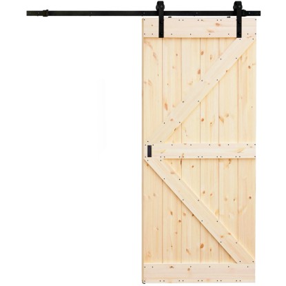 Radex tolóajtó komplett szett Loft rusztikus fenyő nyers mintával K 950 x 2100mm