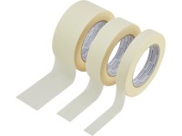 Lapos krepp ragasztószalag-készlet bézs 50 m x 19 mm x 30 mm x 50 mm 3 darab