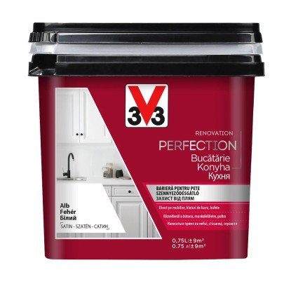 V33 Felújító Konyhabútor és csempefesték fehér 0,75l